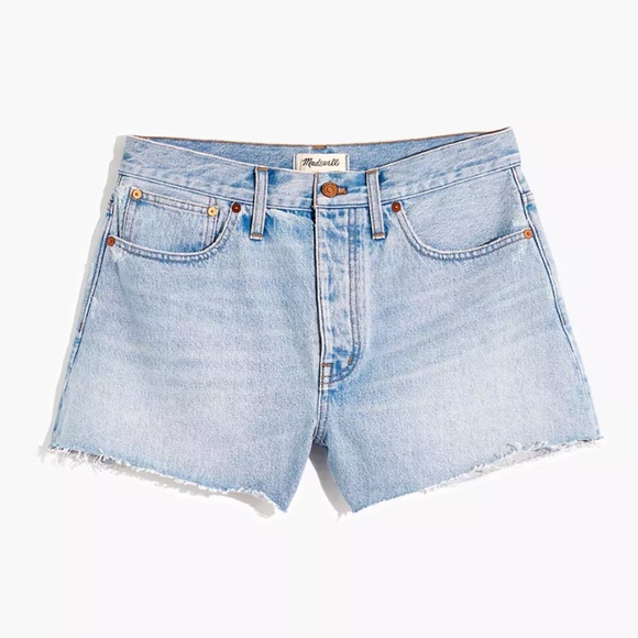 Madewell Curvy Relaxed Denim Shorts Cedarcroft Wash - Picture 1 of 10